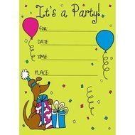 Birthday Party Invitation for children, template