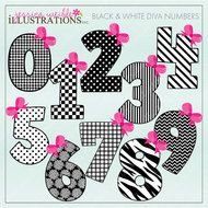 Numbers Clip Art Black And White N11