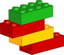 LEGO Blocks colors drawing