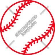 Baseball Heart Clip Art N5