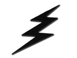 Black Lightning Bolt Clip Art N4