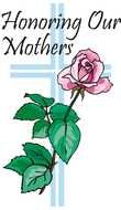 card with pink rose for mother's day