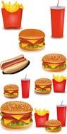 Fast Food banner drawing