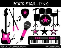 Rock Star Clip Art N54