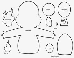 Pokemon Charmander Plush Pattern