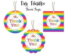 Thank You Party Favor Tags N2