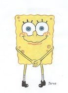 Spongebob Ripped Pants drawing