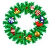 Libre Vector Navidad Guirnalda Gratis