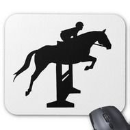 Horse And Rider Jumping Silhouettes