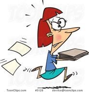 Women Running Late Cartoons