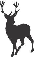 Deer Silhouette Clip Art drawing