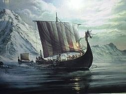 Viking Ships drawing