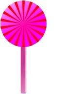 pink circle on a white background