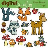 Forest Friends Clip Art N6
