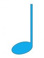 Quarter Note Clip Art N4