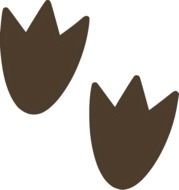 Dinosaur Footprint Clip Art N8