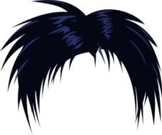 Cartoon Hair Clip Art N8