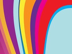 background with rainbow waves