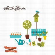 Garden Clipart Graphics Instant Download Hand Drawn