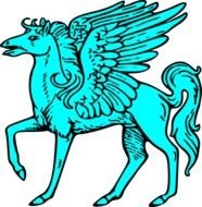 Pegasus Horse Vector Clip Art