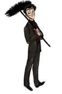 Cartoon Chimney Sweep from Mary Poppins fairy tale
