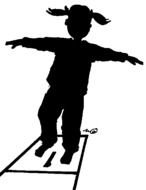 Little Girl Silhouette Clip Art N18