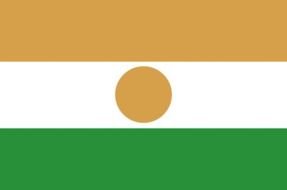 Orange White Green Flag drawing