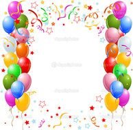 Balloon Clip Art Borders N12