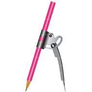 Pink grey pencil clipart