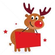 Cute Christmas Reindeer Clip Art