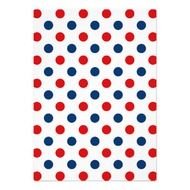 Red White Blue Polka Dots