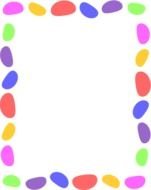 Easter Page Border Clip Art drawing