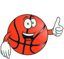 live basketball ball as a graphic illustration