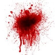 Blood Splatter red drawing