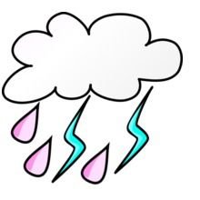 Cartoon Rain Cloud Clip Art N33