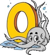 "O" for the children's alphabet