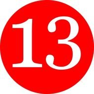 Number 13 Clip Art N30