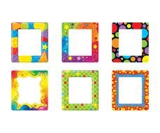 multicolored photo frames