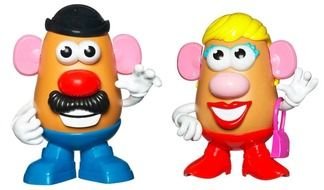 Mr and mrs Potato Head, plastic toys