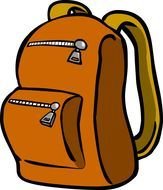 Backpack Clip Art drawing