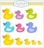 Rubber Duck set drawing