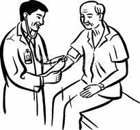 Doctor Patient Clip Art Black And White