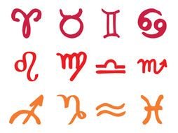 Zodiac Symbols drawing