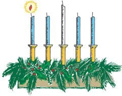 First Sunday Of Advent Candle drawing