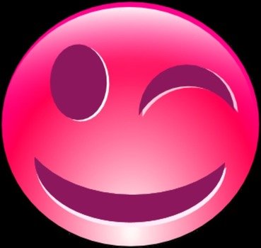 Pink Smiley Face Clip Art N17