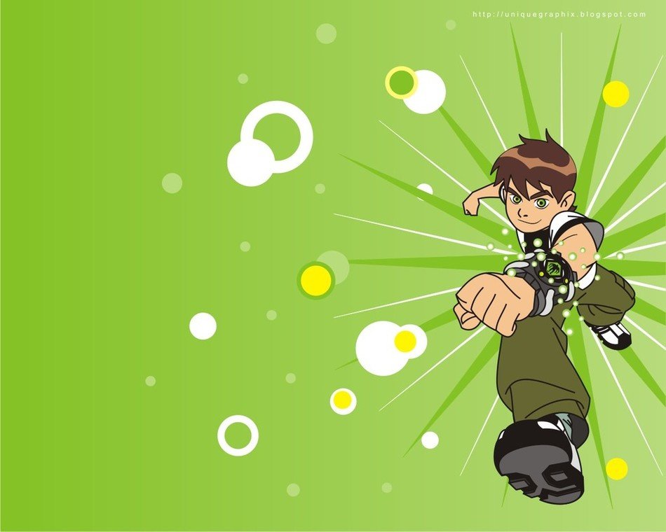 Ben ten banner drawing