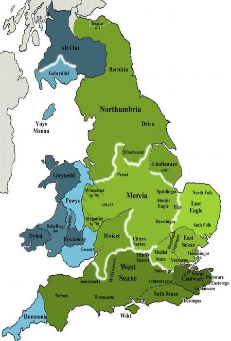 colorful map of england as a picture for clipart