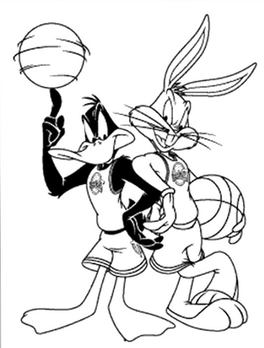 Bugs Bunny And Daffy Duck Coloring Pages