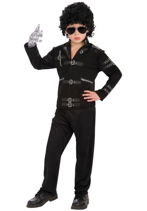 a man in a costume of Michael Jackson