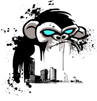 Monkey Clip Art N123